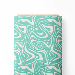 Aesthetic Waves Print Fabric