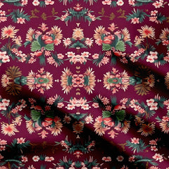 Tropical Floral 02 Print Fabric