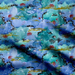 Red Kelp Dream Print Fabric