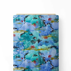 Red Kelp Dream Print Fabric