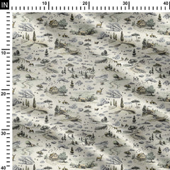 Countryside Toile Print Fabric