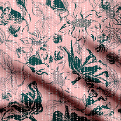 Hazy Flowers Print Fabric