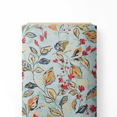 Dried Leaves Print Fabric