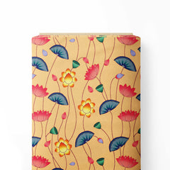 Artpaint Pichwai Lotus Print Fabric