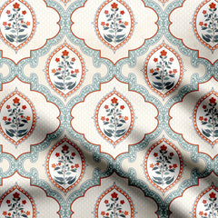 Mughal Quatrefoil Print Fabric