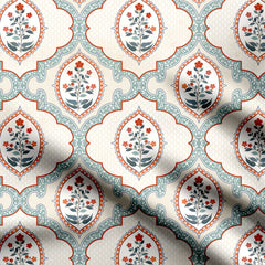 Mughal Quatrefoil Print Fabric