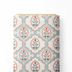 Mughal Quatrefoil Print Fabric