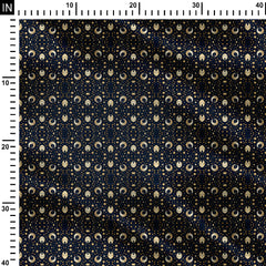 Moon & Stars Celestial Print Fabric