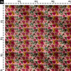 Merry Roses Print Fabric