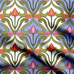 Kashmiri Lotus Print Fabric