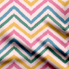 Multi Wave Stripes Print Fabric