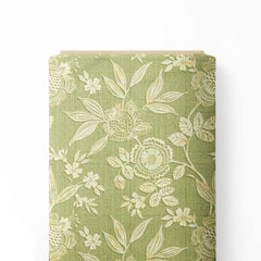 Ornamental Flora Print Fabric