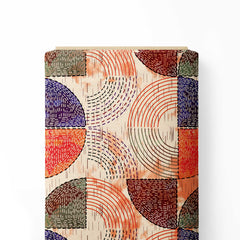 Katha pattern Print Fabric