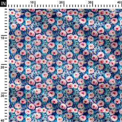 Abstract  flower allover Print Fabric