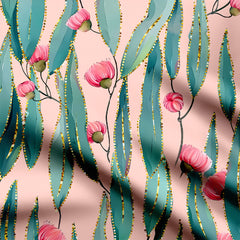 Leaf pattern Print Fabric