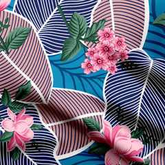 big leaf pattern Print Fabric