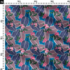 big leaf pattern Print Fabric