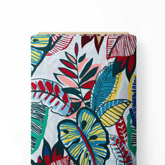 Tropical Forest In Multy Color Print Fabric