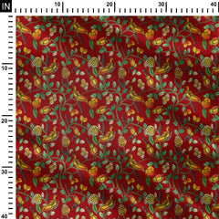 Mahogany Phala Print Fabric