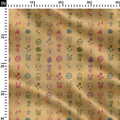 katha pattern Print Fabric