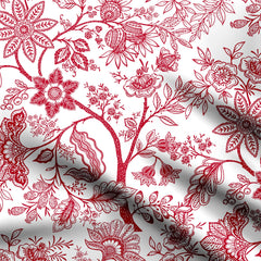 Berry Outlines Print Fabric