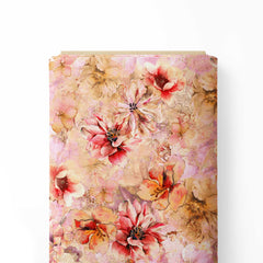 abstract flowers Print Fabric