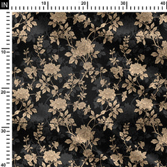 Silent Flowers Print Fabric