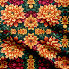 Lavish Lotus Print Fabric