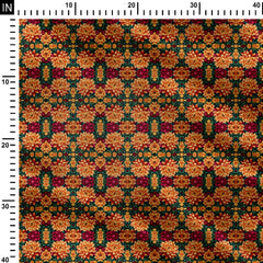 Lavish Lotus Print Fabric