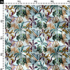 tropical with texture Print Fabric