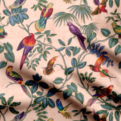 bird flowers pattern Print Fabric