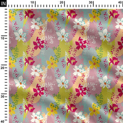 Floral Vector Pattern Print Fabric