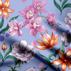 Floral Vector Pattern Print Fabric