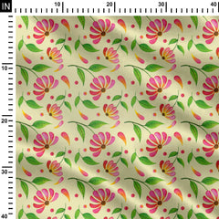 flower  design 1 Print Fabric