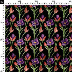 Rayon 2 Meters flower pattern print 5 Print Fabric Print Fabric