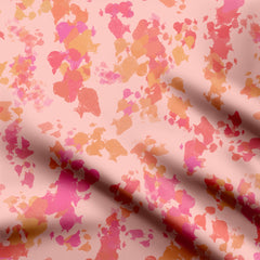 Peachy abstract 21 Print Fabric
