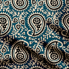 ajrakh paislay Print Fabric