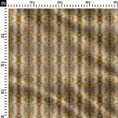 Gold Wave Print Fabric