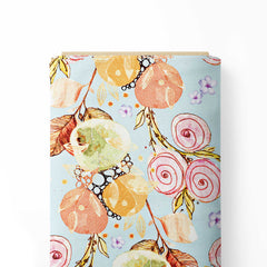 water colour flower Print Fabric