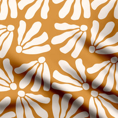 Abstract Petals Print Cotton Fabric