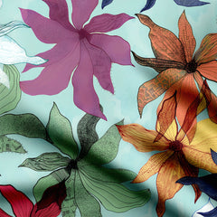 multi colour flowers Print Fabric