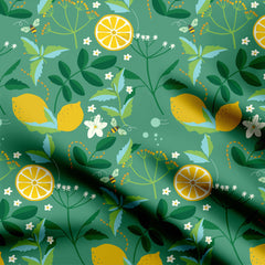 Lemon Grass Print Fabric