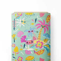 Summer Beach Print Fabric