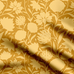 Mustard Flora Chintz Print Fabric