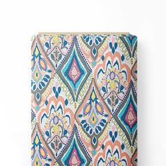 ikkat style Print Fabric