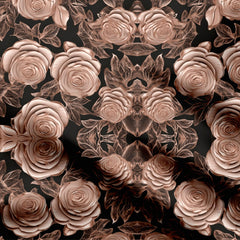 Abstract Flowers 1 Print Fabric