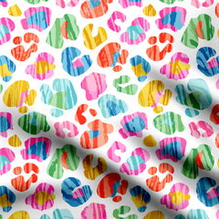 colopurfull leopard pattern Print Fabric