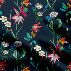 colour of flowers Print Fabric