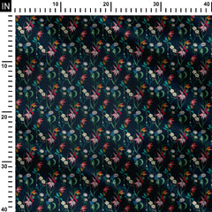 colour of flowers Print Fabric