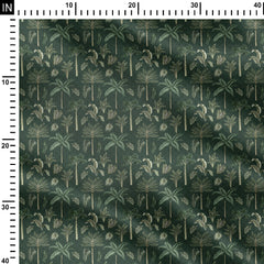 tropical trees Print Fabric